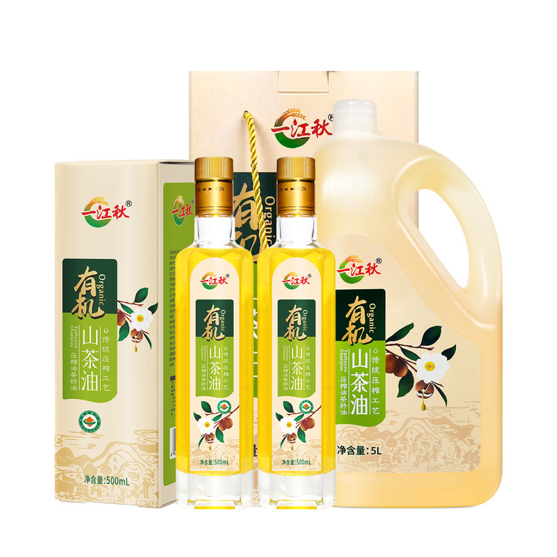 一江秋有机山茶油纯正6L大瓶