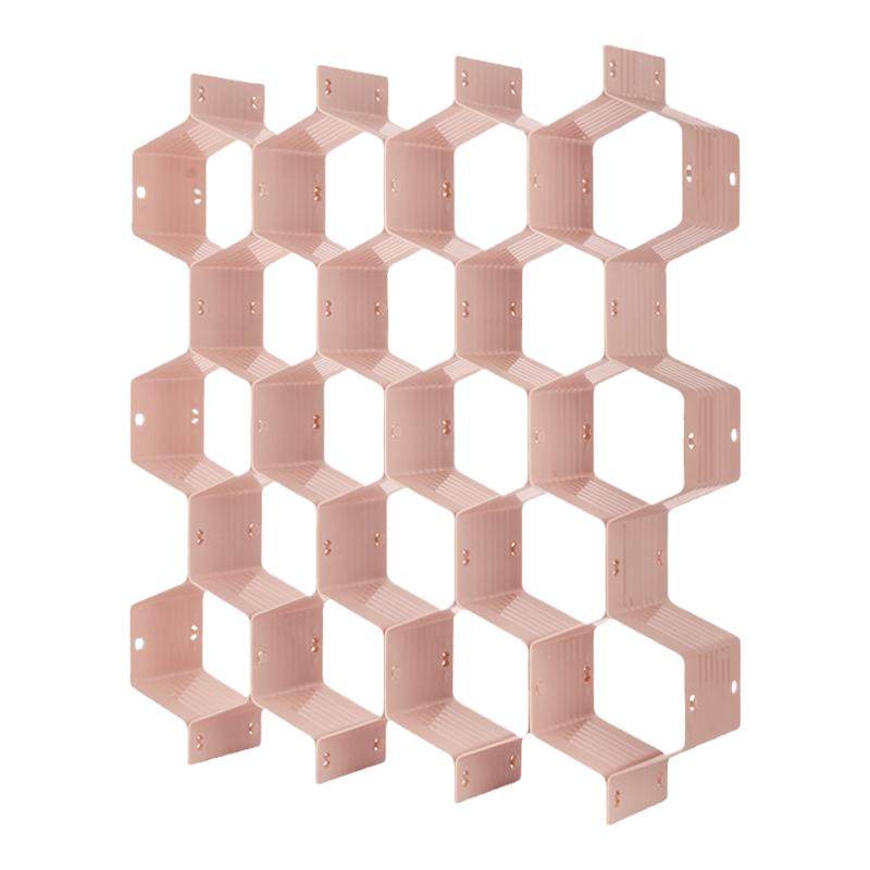 蜂窝抽屉分隔板自由组合衣柜袜子内衣裤分格片蜂巢分割隔断收纳