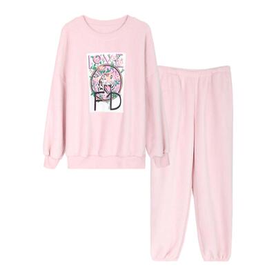 芬狄诗情侣款珊瑚绒家居服套装