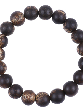 真品天然莺歌绿文莱奇楠沉香手串