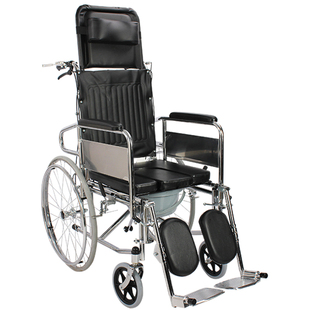 澳利安坐便轮椅高靠背可躺折叠老人残疾人家用康复护理便携代步车