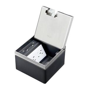 德力西地插座隐形隐藏式防水嵌入预埋盒超薄纯平网络线地面扦插座