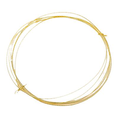 18k保色包金批花铜丝线手工diy耳饰麻花线饰品材料手镯绕线硬线配