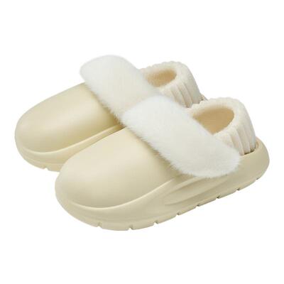 可拆卸棉拖鞋加绒内胆女冬2025新款室内防水防滑保暖外穿包跟棉鞋