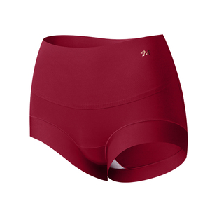 曲线主义本命年无痕红色内裤女马年2026新款7A抗菌高腰收腹内裤