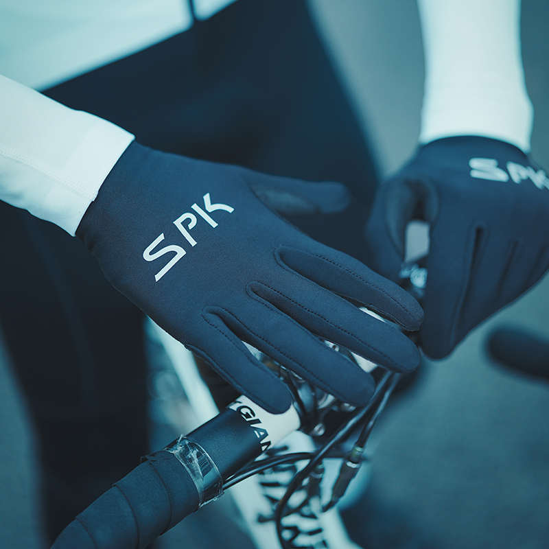 思帕客秋冬季抓绒骑行手套 男长指山地公路车 女减震保暖触屏手套