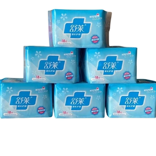 舒莱经典加长护垫180mm棉面棉柔10包学生少女护垫薄姨妈巾整箱批