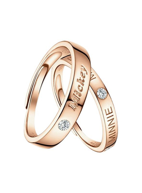 男女戒指可调节情侣饰品礼物