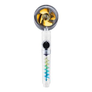 双涡轮增压花洒螺旋可调节水压网红喷头小蛮腰旋转止水洗澡莲蓬头