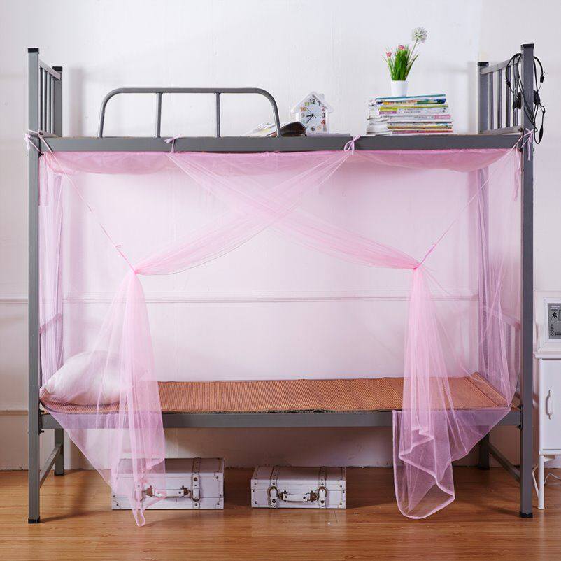 蚊帐小学生初中高中生工厂宿舍专用1米5上下铺单人床拉链款防尘i.