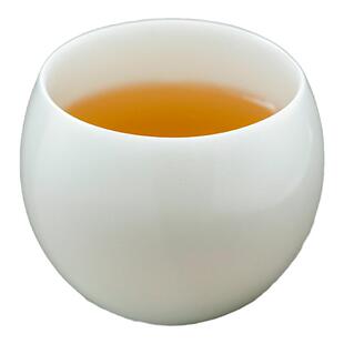 钰铨龙门 冰种润白龙蛋不倒杯 德化素烧白瓷主人杯个人品茗杯单杯