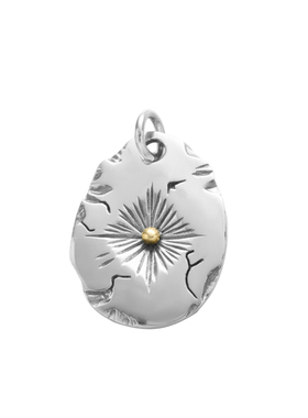 925纯银复古做旧飞鹰太阳枫叶挂件 情侣个性小众羽毛大号银饼吊坠