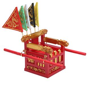 迷你龙椅车载摆件小型轿子祝福礼物神像小众原创保平安桌面工艺品