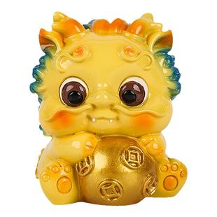 龙子貔貅汽车摆件高档车载汽车内饰品2025新款生肖招财吉祥物装饰