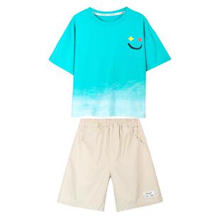 男童夏季套装2026新款儿童短袖夏装运动中大童衣服网红帅气童装潮