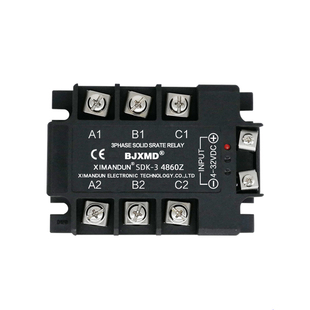 希曼顿三相固态继电器SDK-3 4840Z XMD-3 JGX-3 60A80A100A120A