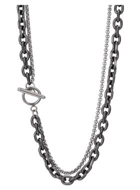 冷淡风不掉色潮流古巴链项链男潮女嘻哈钛钢百搭小众锁骨链配饰