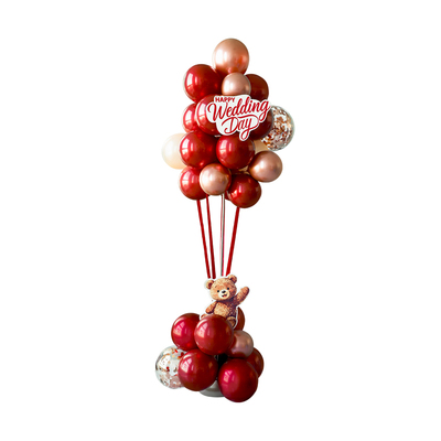 庭院结婚布置地飘路引kt板迎宾