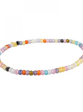 TOUS桃丝熊18K金彩色宝石女手链