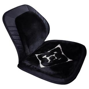 纯羊毛汽车坐垫冬季保暖皮毛一体三件套短毛羊剪绒无靠背单片座垫