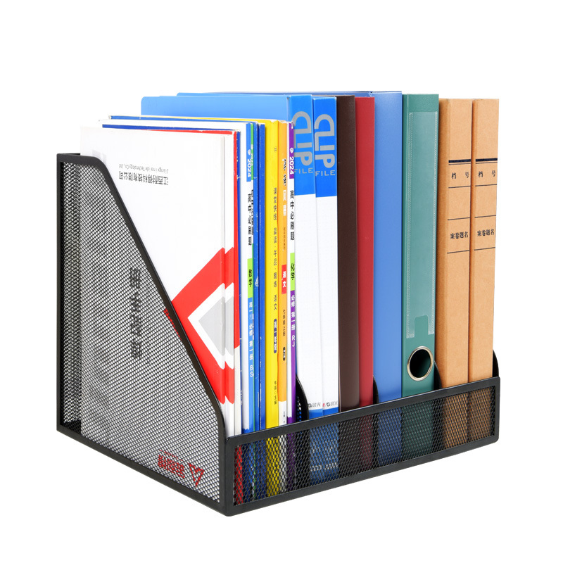 铁艺桌面多层A4文件收纳架档案资料夹整理框多功能文具书本分类栏