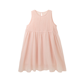 布丁哈鲁童装夏装女童长裙子2026夏季新款儿童百搭甜美背心连衣裙