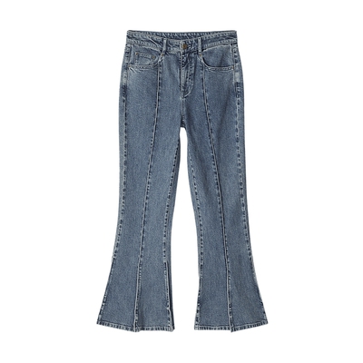 【早秋高腰大微喇裤】MSLAN