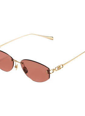 暴龙高级感透色眼镜猫眼太阳镜