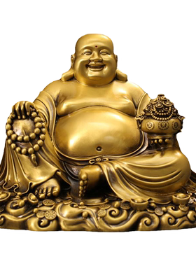 铜臻祥黄铜摆件中式客厅