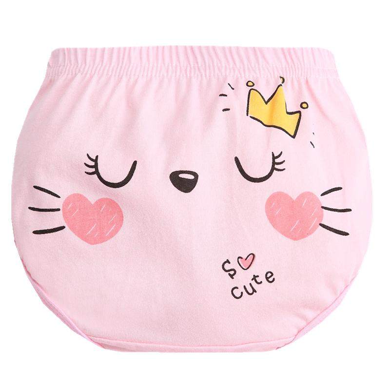 儿童内裤女纯棉女宝宝内裤1-3岁6婴儿5幼儿2平角小孩三角面包短裤