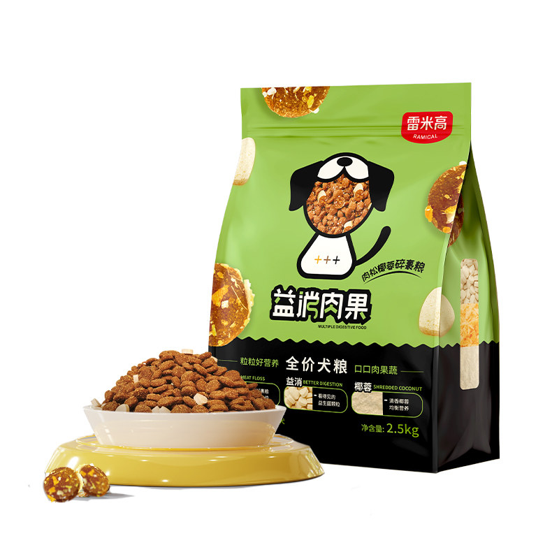 雷米高益消肉果狗粮比熊泰迪狗粮旗舰店官方正品通用型成犬幼犬粮