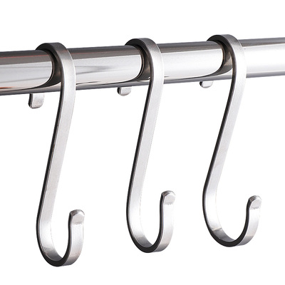 304不锈钢s型挂钩挂衣架s钩厨房s挂钩s勾弯钩s形金属钩子厨具服装