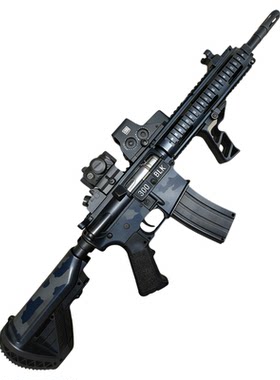 HK416充电池电动连发单发玩具枪