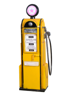 美式风加油机服装店大摆件模型