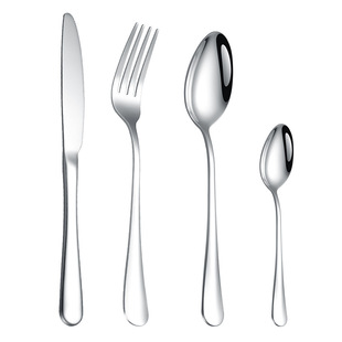 不锈钢高端西餐餐具刀叉套装牛排刀叉勺三件套切牛扒酒店专用刀叉