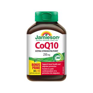 Jamieson健美生辅酶q10软胶囊250mg45粒辅酶coq10心脏素保健品ql0