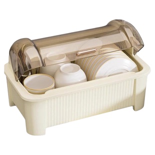 2025新款碗筷餐具收纳盒置物架碗盘箱带沥水厨房放碗柜碗碟收纳架