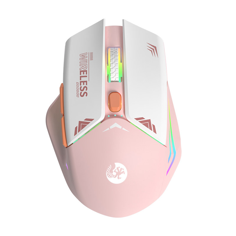 无线蓝牙鼠标静音女生游戏办公机械可充电笔记本电脑滑鼠通用双模