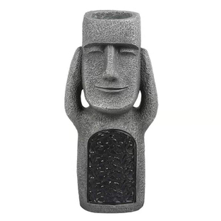 小院装饰摆件户外复活节岛摩艾工艺品 花园阳台庭院石人园林造景