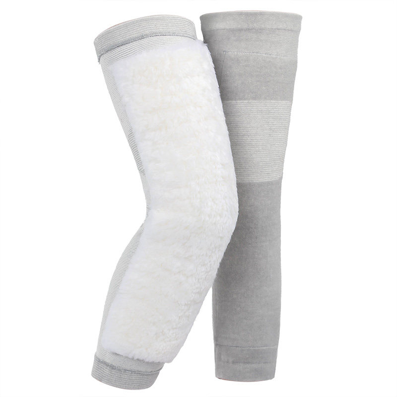 前后羊毛护膝保暖老寒腿男女秋冬羊绒加长加厚挡风防寒膝盖关节腿