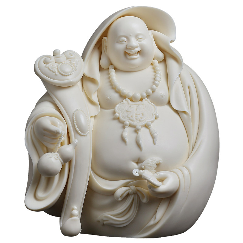 戴玉堂陶瓷林建胜《大如意弥勒》收藏非遗送礼艺术品摆件家居饰品