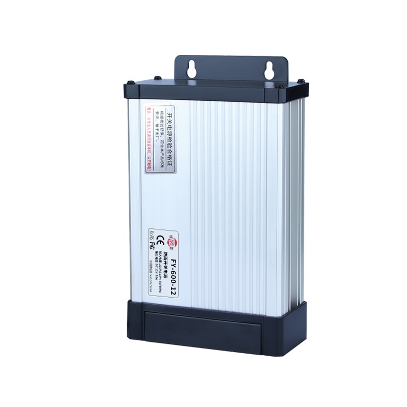 明纬防雨开关电源FY-600-12发光字专用变压器工程灯箱广告牌24V5V