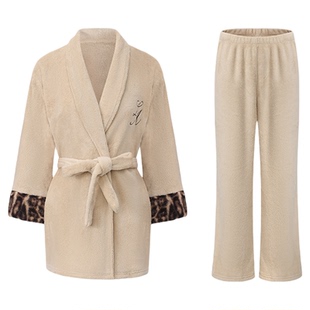 「LA」Felina·慢热情绪丨静感系列*原创纯欲温柔双面珊瑚绒睡衣