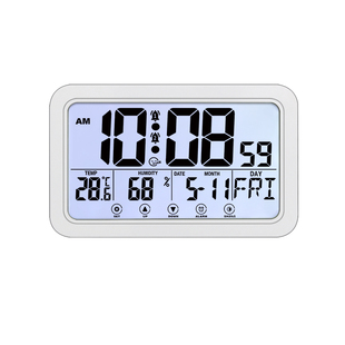 客厅挂钟数字时钟电子钟夜光闹钟桌面台钟静音简约现代创意挂墙钟