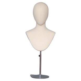 模特道具胸片模特架项链饰品围巾展示架人台胸模特可插针实木底座