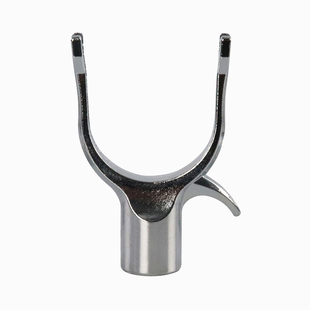 衣叉头19铝合金实心16锌合金伸缩撑衣杆晒衣叉钩金属头22孔径丫头