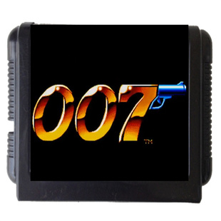 16位世嘉游戏卡md黑卡詹姆斯邦德007死斗决斗打枪过关经典怀旧