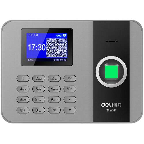 得力3960cse云考勤机wifi打卡机网络连接分店分公司外勤打卡汇总统一管理gps打卡手机app管理随时随地查看考
