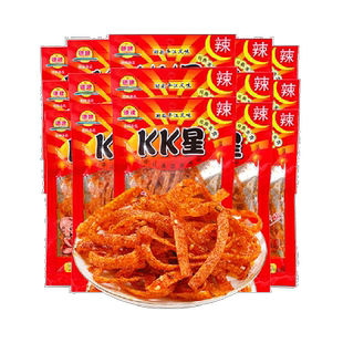 德建kk星休闲零食辣条18g*15包儿时麻辣小吃8090怀旧食品