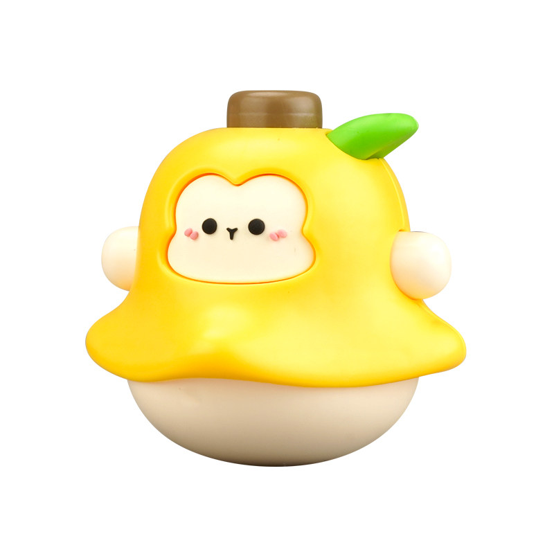 儿童创意可爱水果对战陀螺按压旋转亲子互动男孩女孩玩具随身携带